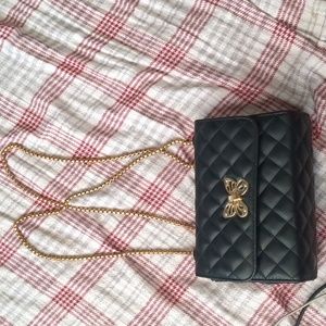 Gold chain  butterfly handbad